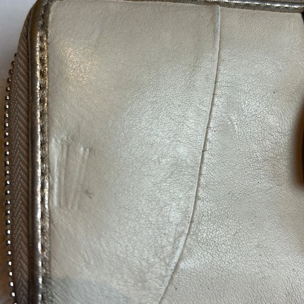 Coach large Gold & Cream Tan Two Tone wallet